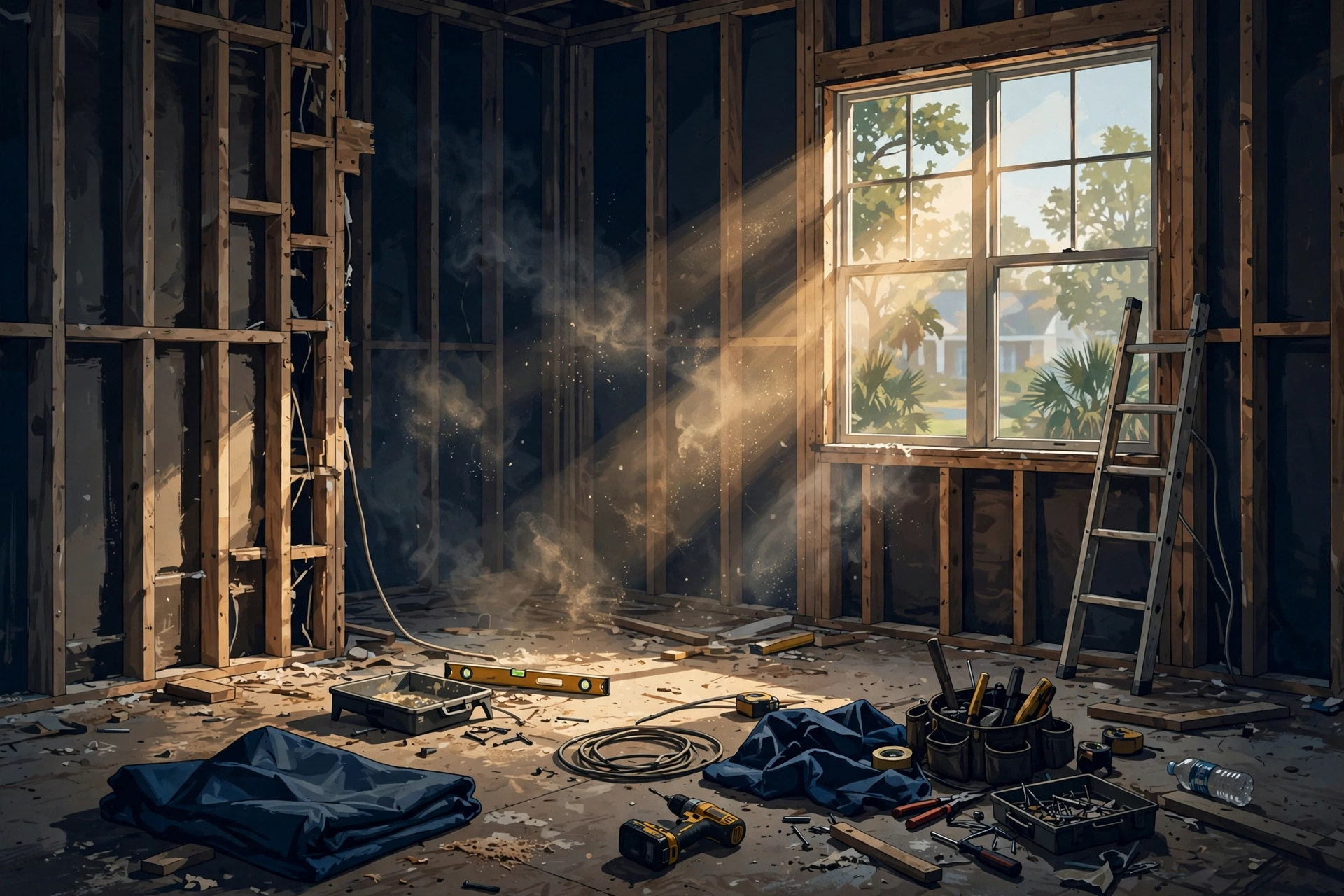 South Carolina homeowner's unfinished renovation — contractor abandonment and home repair fraud rights