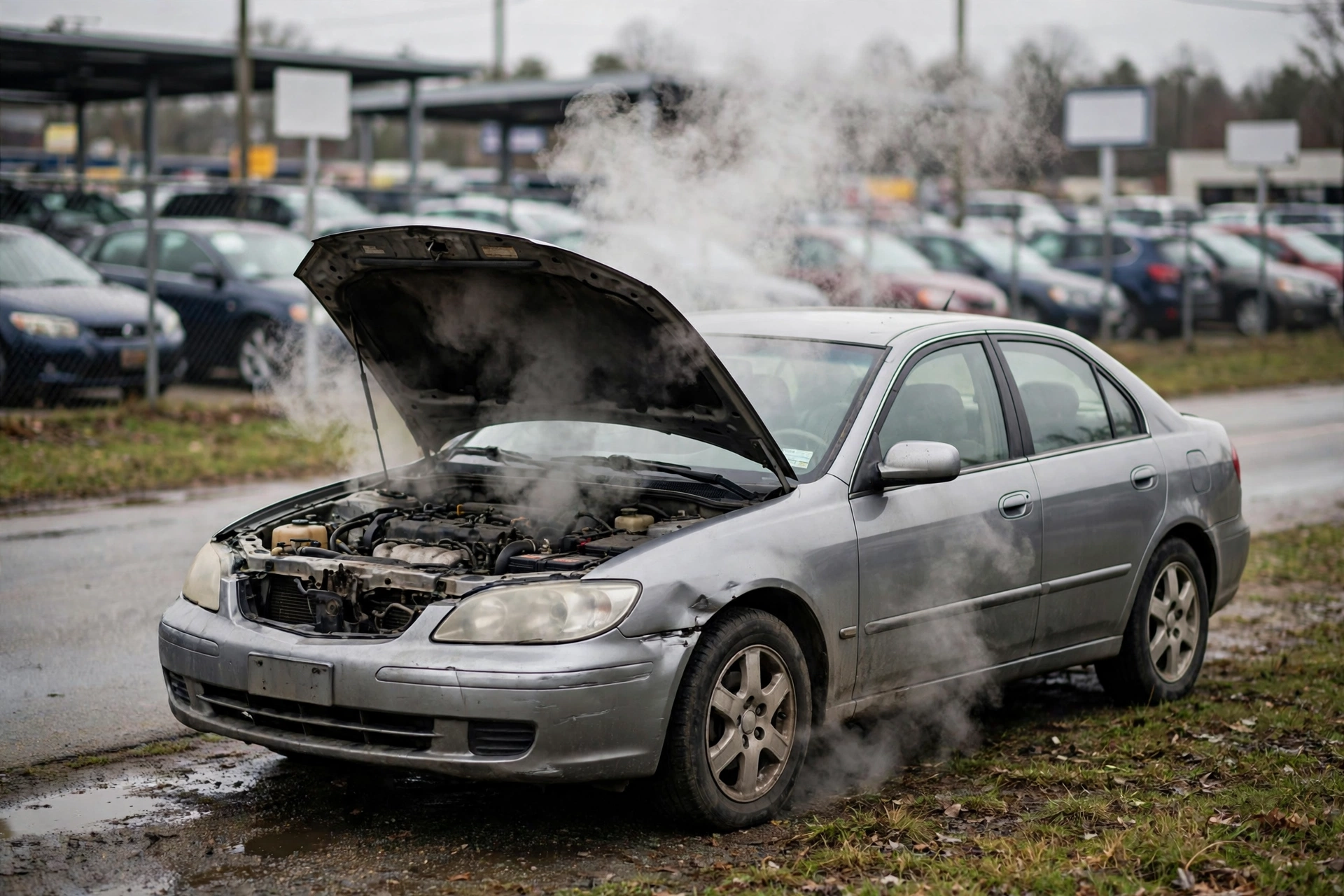 Used car that broke down days after purchase from a dealer