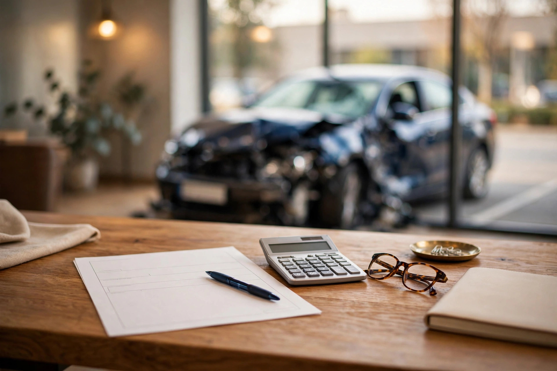 Car accident scene illustrating factors that affect car accident settlement value in South Carolina